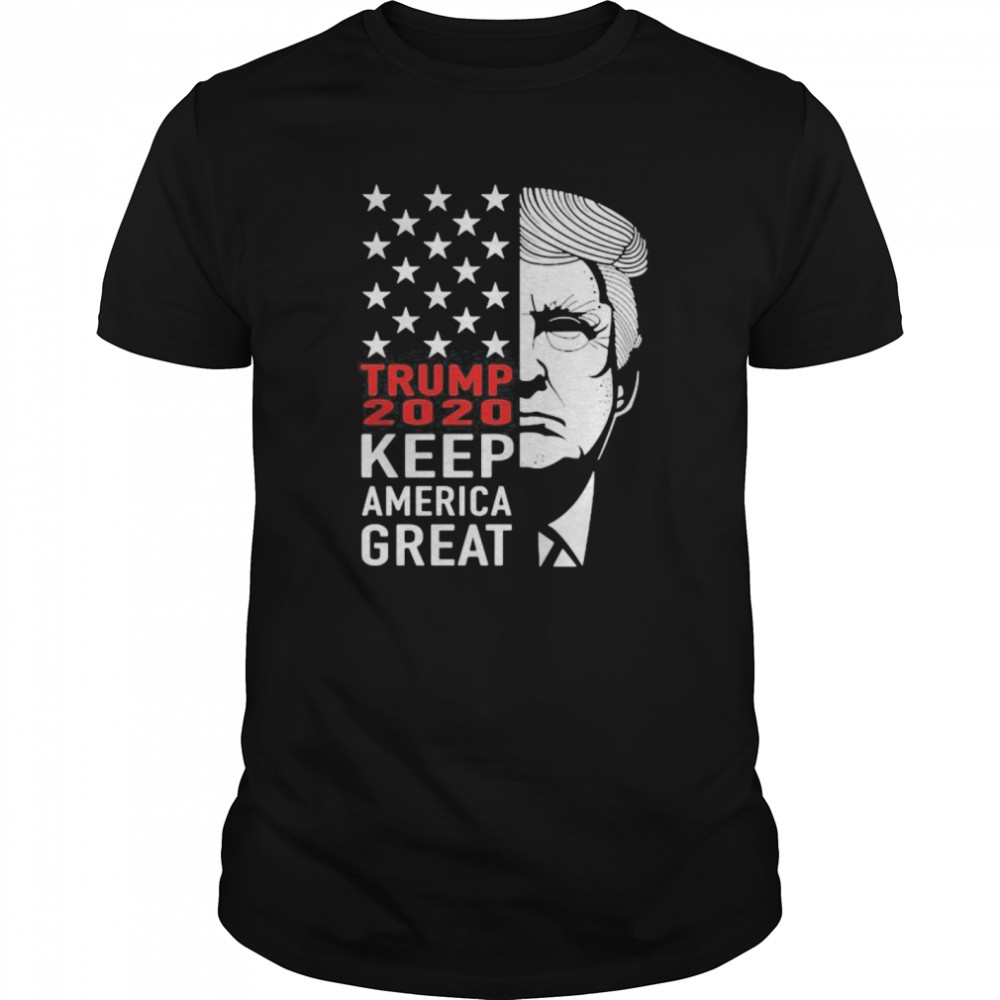 Trump 2020 keep america great american flag shirt