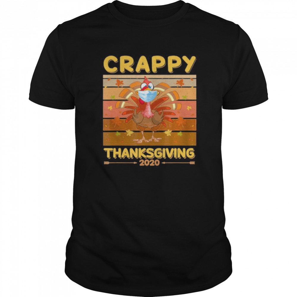 Turkey Face Wearing A Mask Crappy Thanksgiving 2020  Classic Men's T-shirt