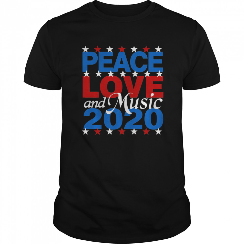 VOTE Peace Love and Live Music Festival Jam Band Biden 2020 shirt