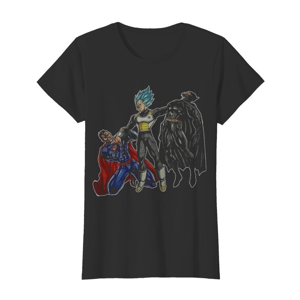 Vegeta Superman And Batman  Classic Women's T-shirt