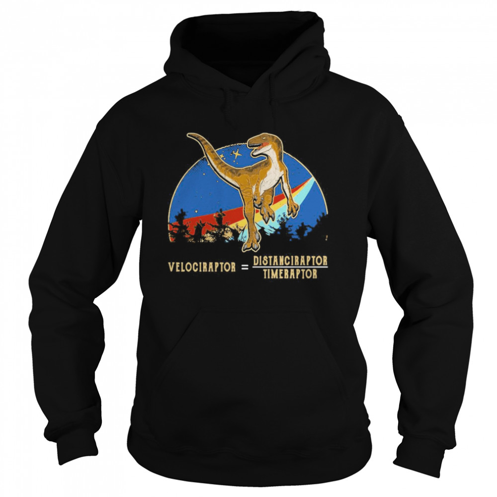 Velociraptor Distanceraptor Timeraptor Vintage  Unisex Hoodie