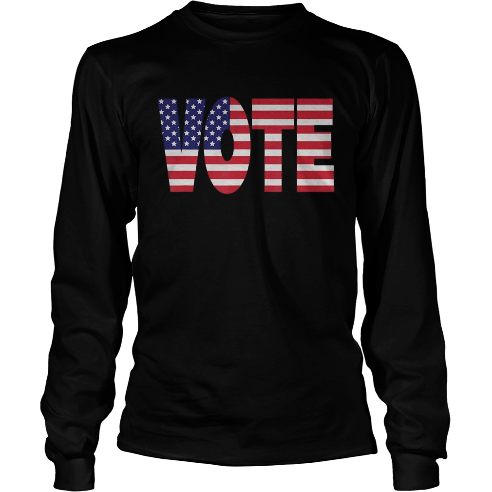 VoteAmerican Flag Edition  Long Sleeve