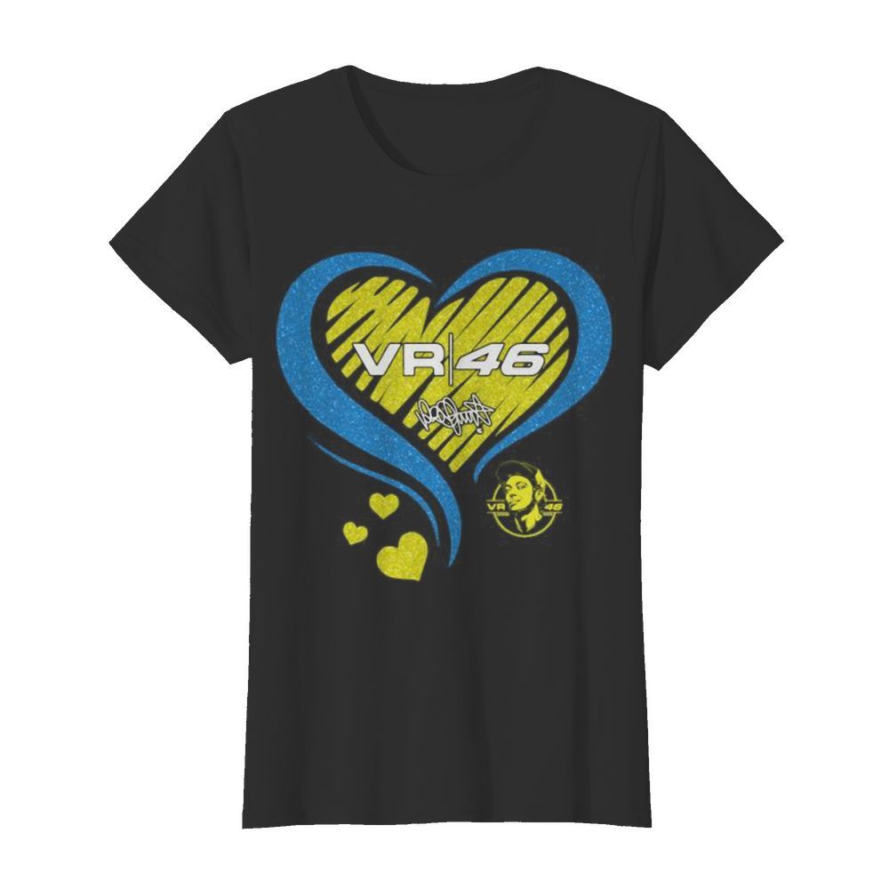 Vr46 valentino rossi racing heart diamond  Classic Women's T-shirt