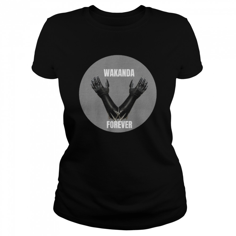 Wakanda Forever Black Panther Chadwick Boseman  Classic Women's T-shirt