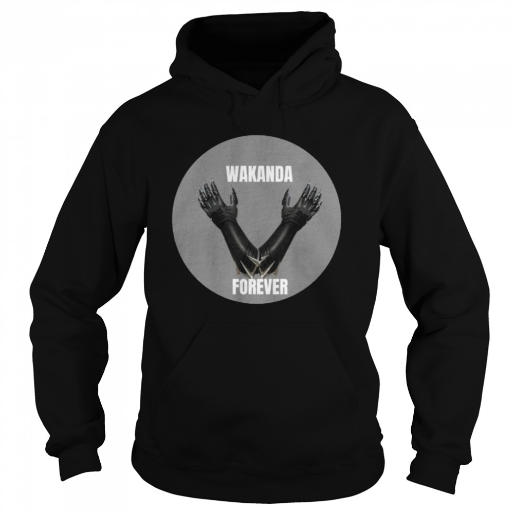 Wakanda Forever Black Panther Chadwick Boseman  Unisex Hoodie