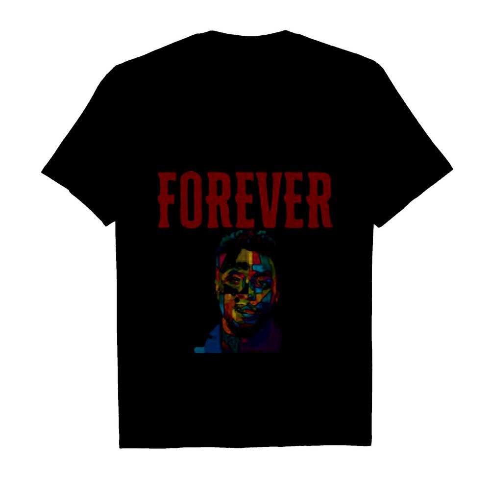 Wakanda forever black panther rip chadwick art color shirt