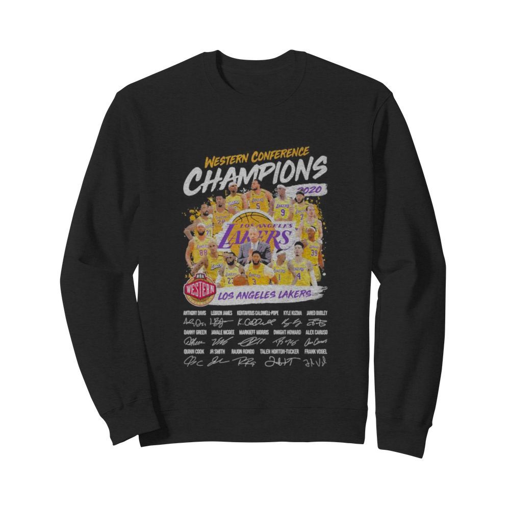 Western conference champions los angeles lakers signatures  Unisex Sweatshirt