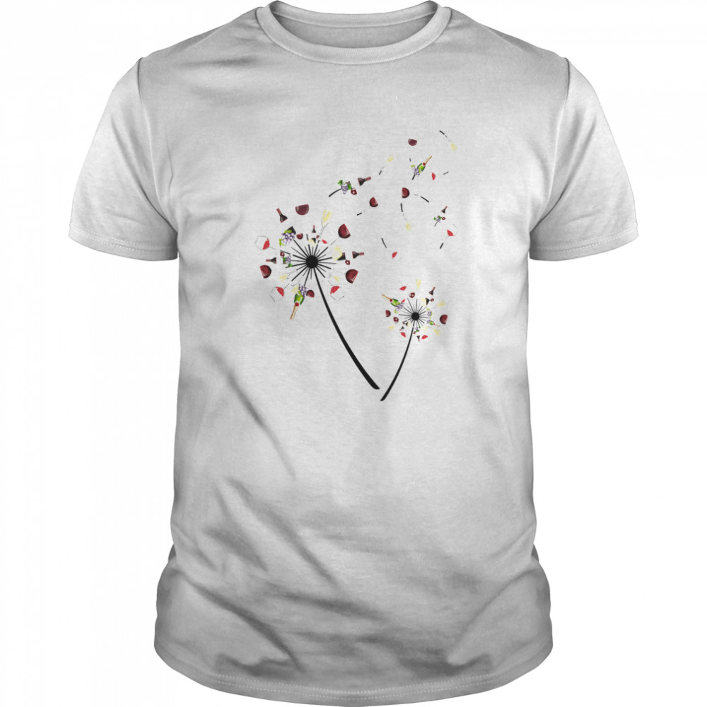 Wine Dandelion Flower shirt