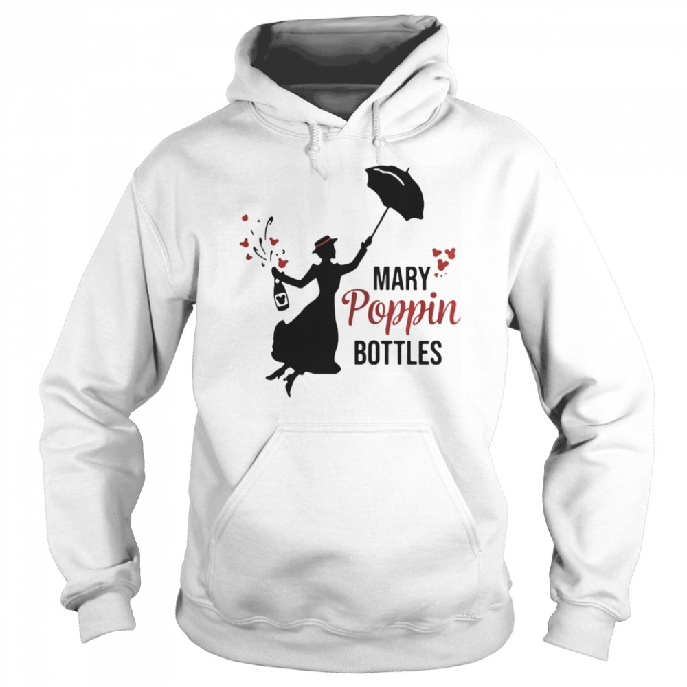 Wine Mary Poppin Bottles  Unisex Hoodie