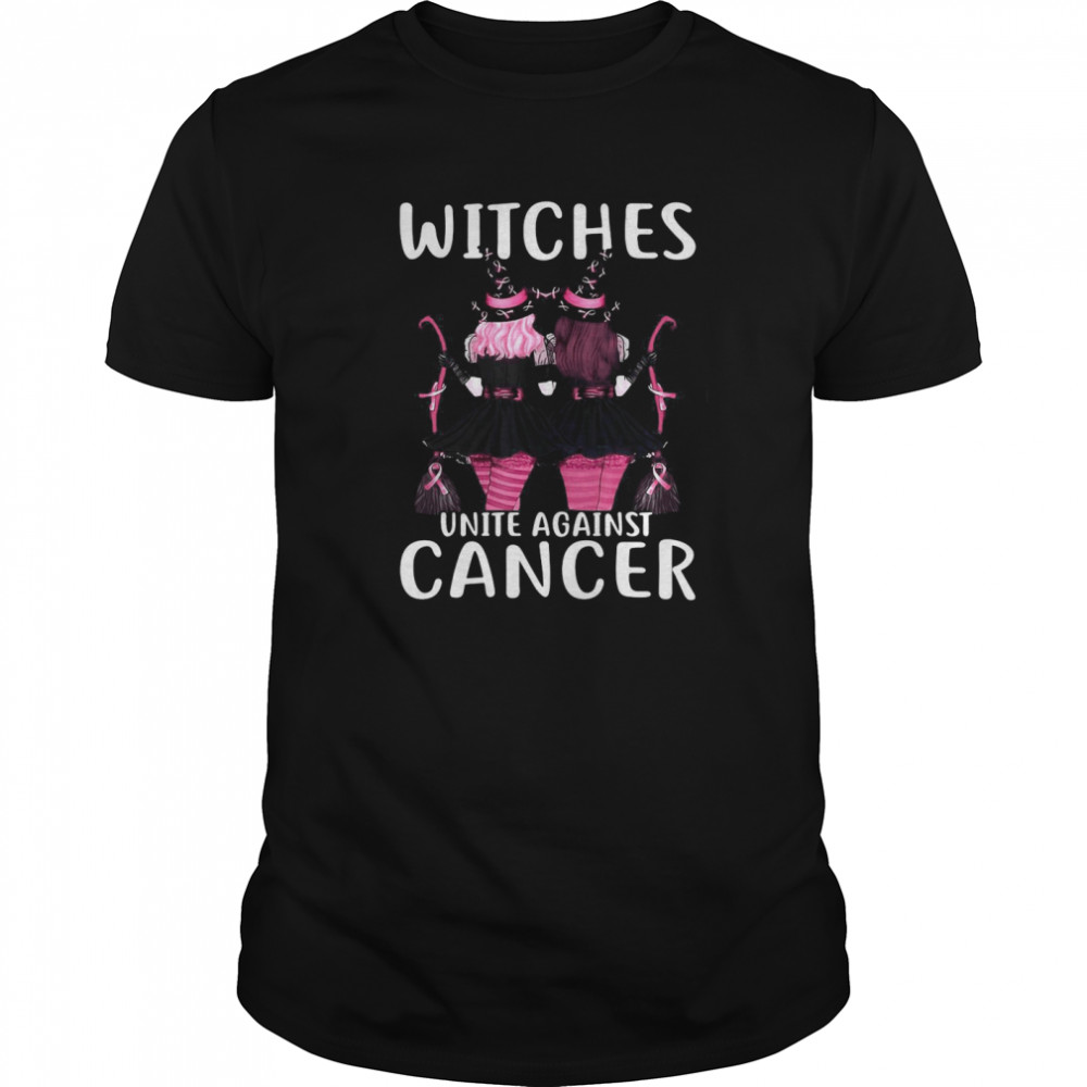 Witches United Against Cancer Wear Pink Halloween  Classic Men's T-shirt