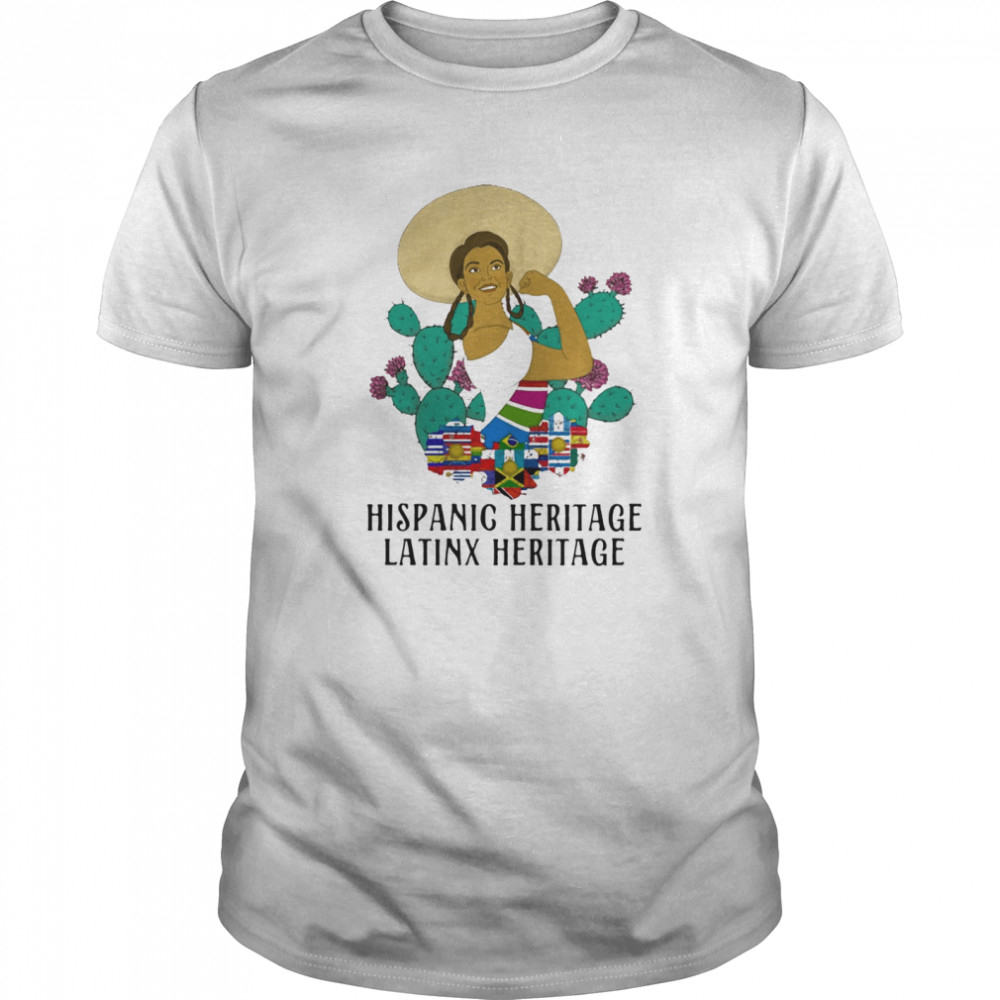 Woman cactus hispanic heritage latinx heritage shirt