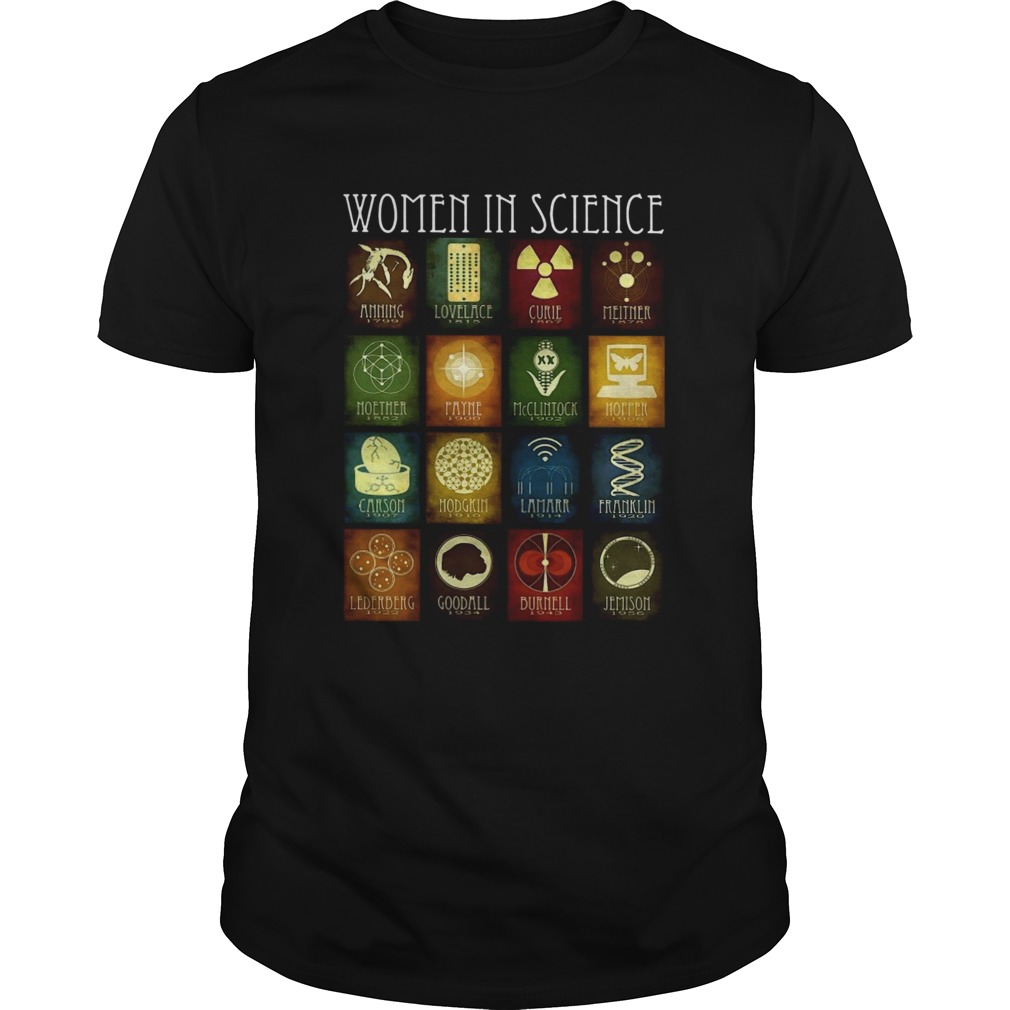 Women M Science Anning Lovelace Curie shirt