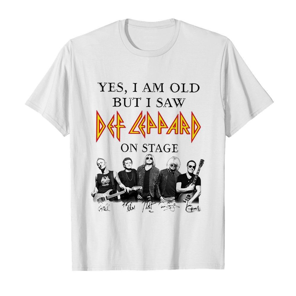 Yes I Am Old But I Saw Def Zeppelin Signatures shirt