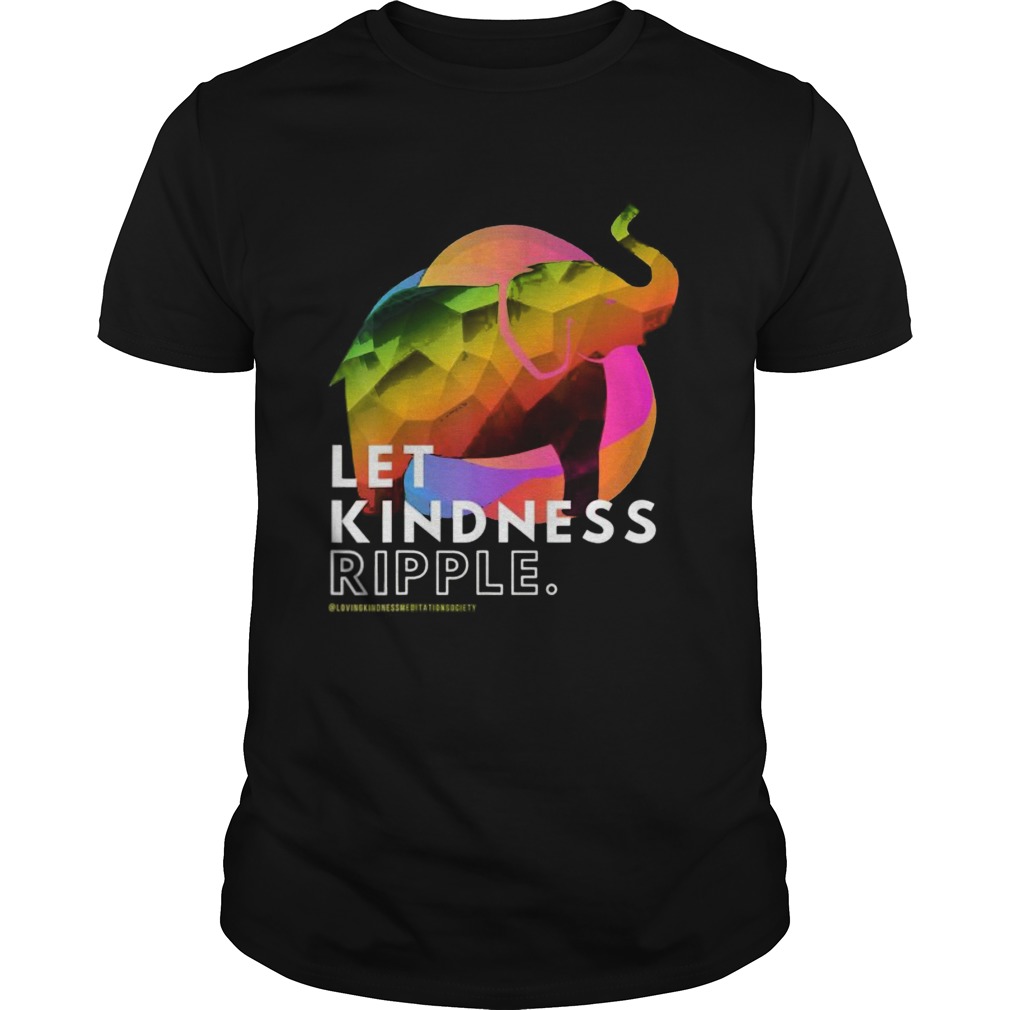 Zen Elephant Compassion Kindness Ripple Mindfulness Meditate shirt