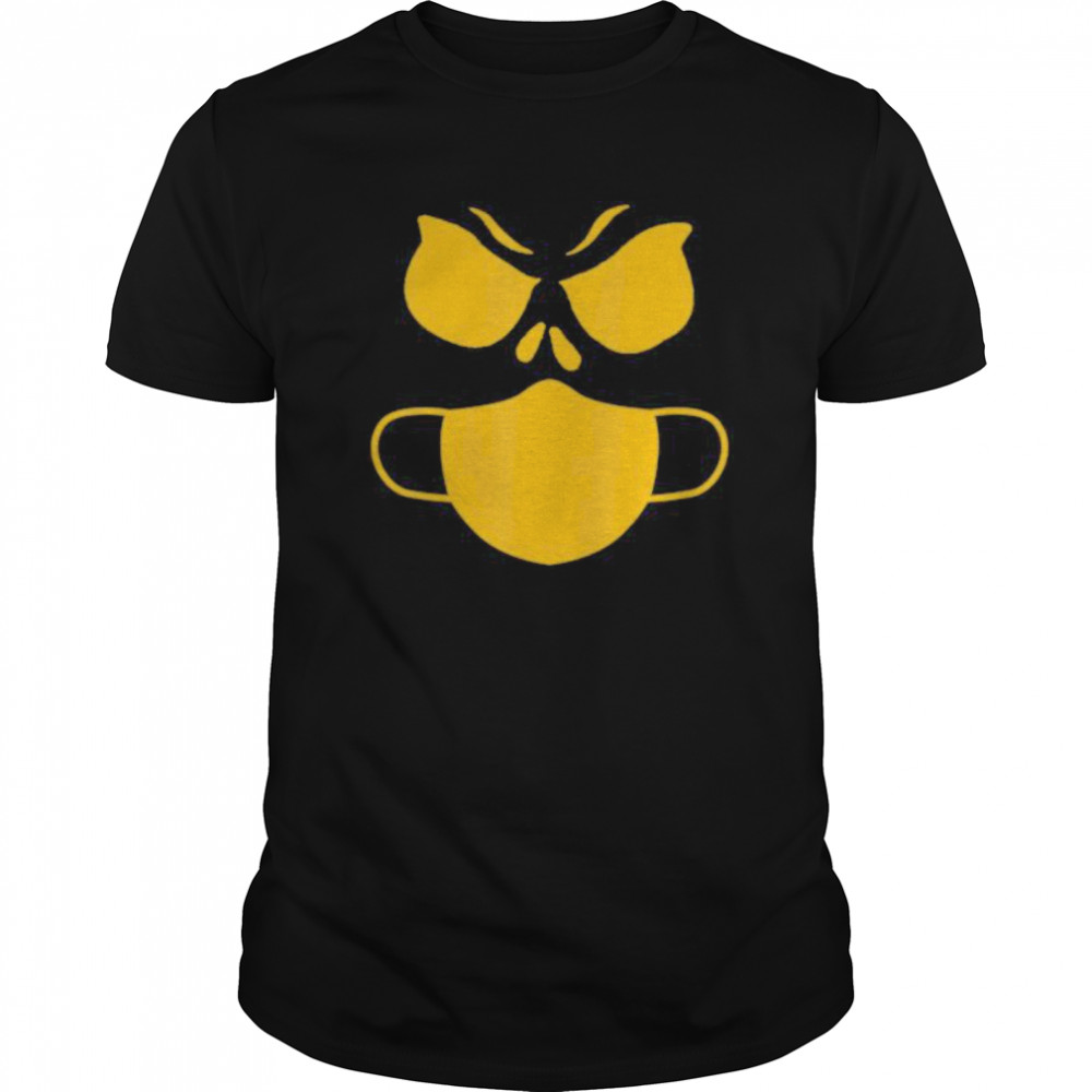 halloween Pumpkin wearing a mask 2020 Jackolantern shirt