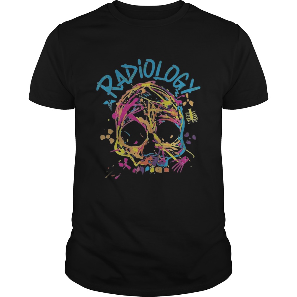 skull radiology color shirt