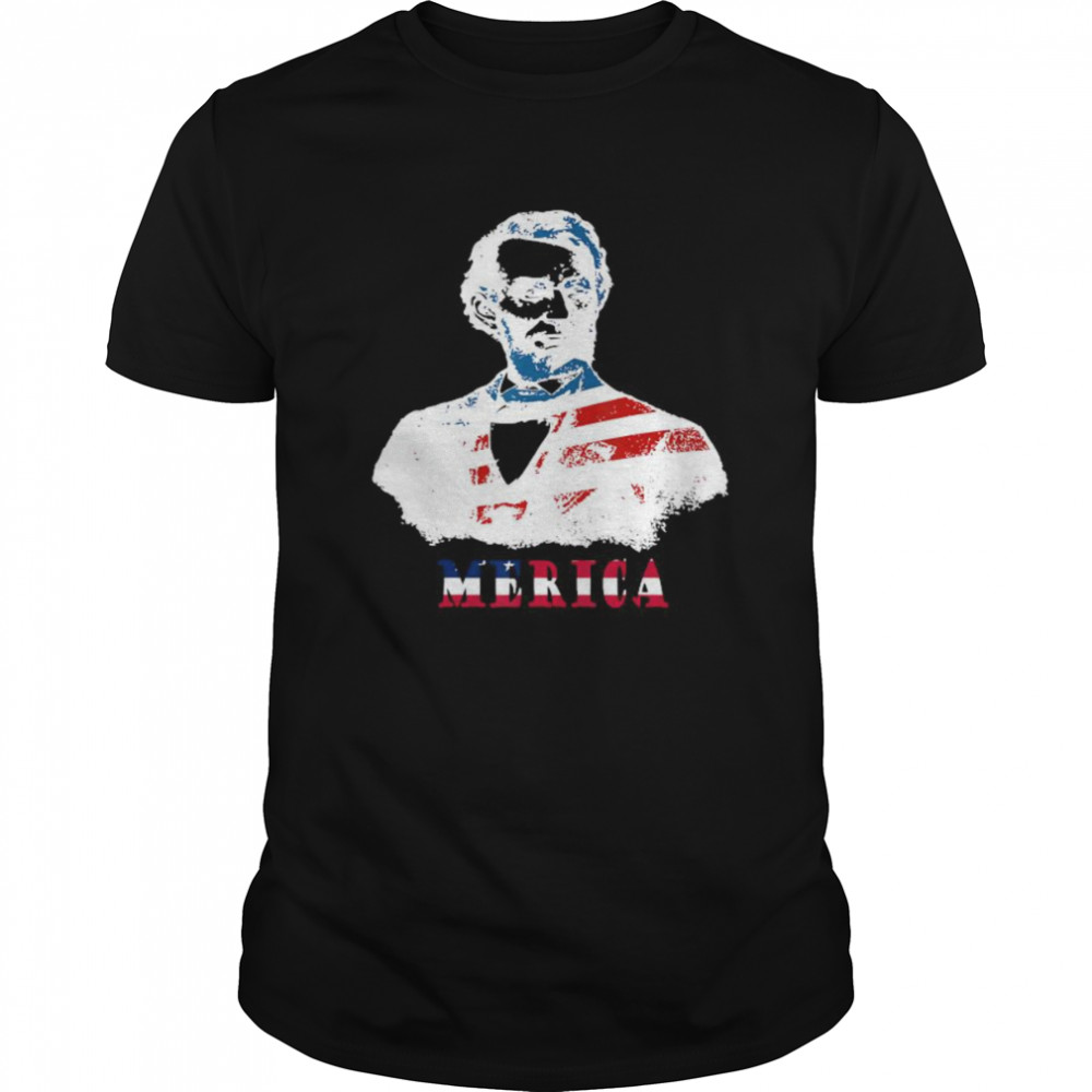 Abraham Lincoln 4th Of July American USA Flag shirt