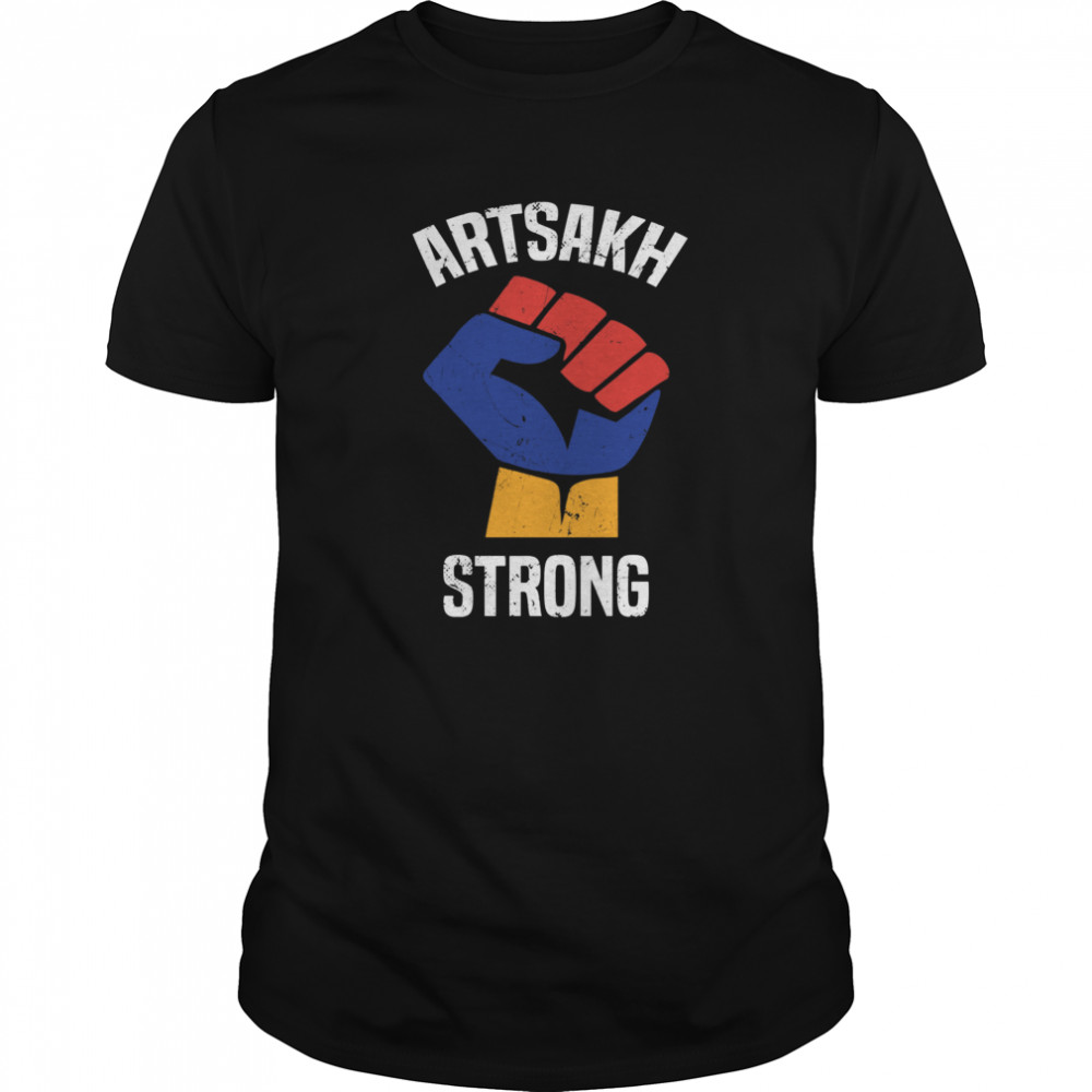 Artsakh Strong Defend Protect Republic Armenia Flag shirt