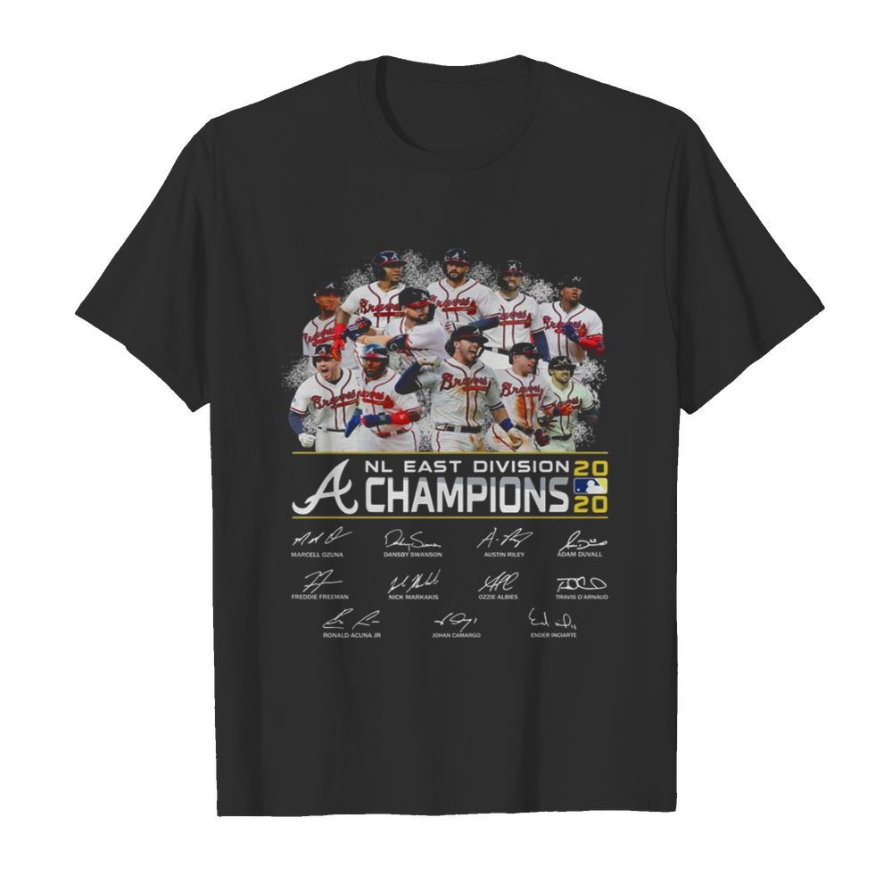 Atlanta Braves Nl East Division Champions 2020 Signatures shirt