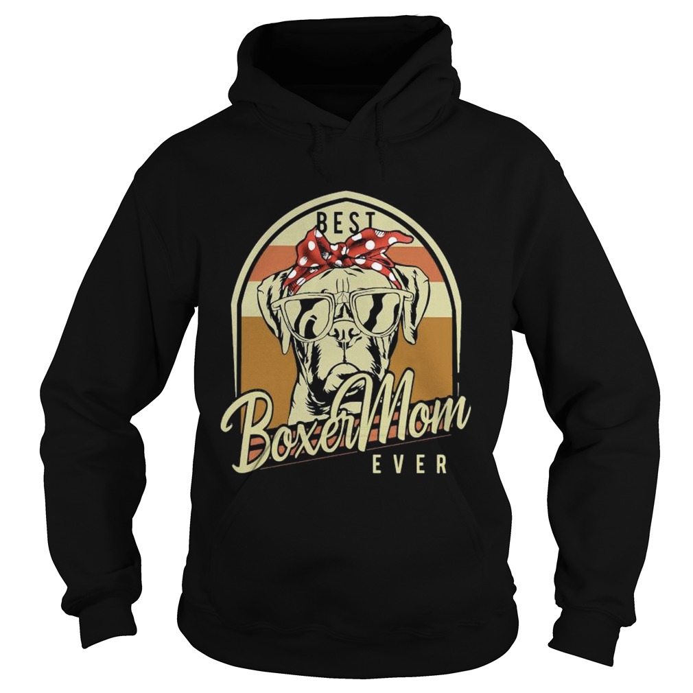 Best Boxer Mom Ever Vintage  Hoodie