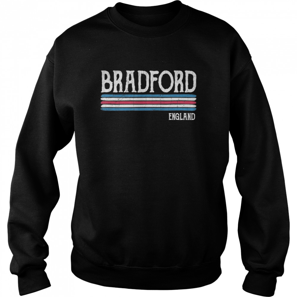 Bradford British Flag Colors England  Unisex Sweatshirt