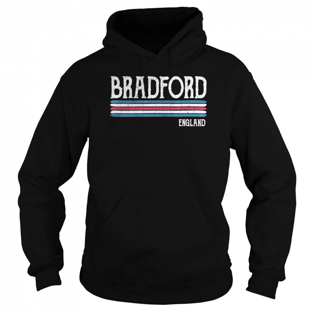 Bradford British Flag Colors England  Unisex Hoodie