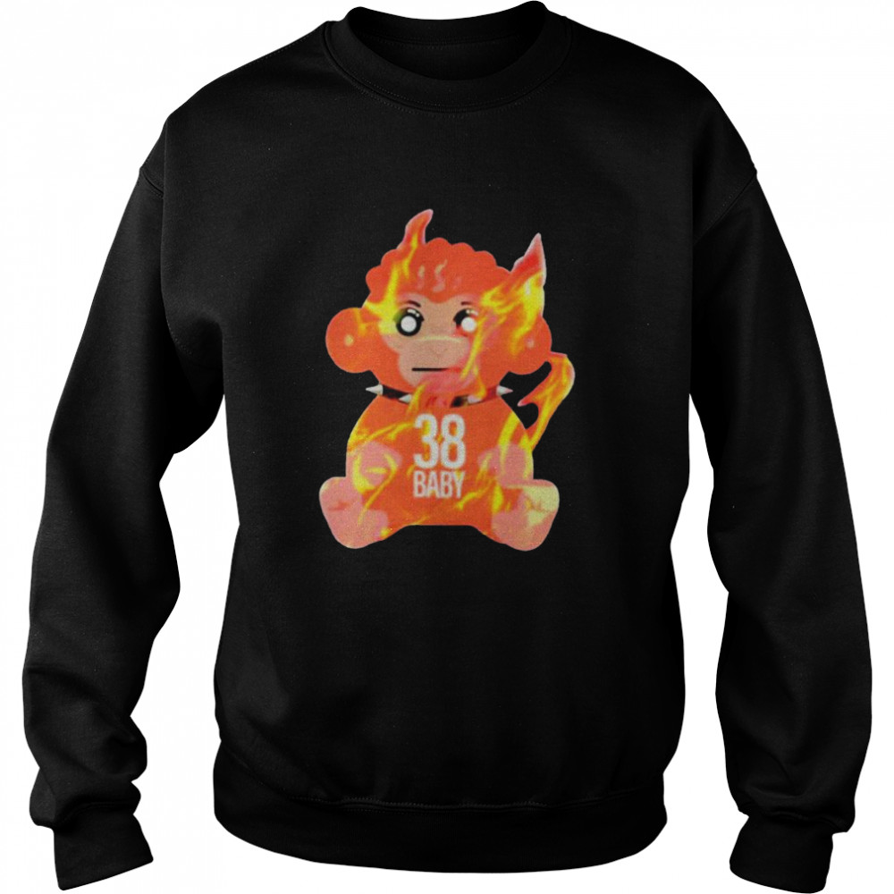 Burning Monkey Doll Never Broke Again 38 Baby  Unisex Sweatshirt