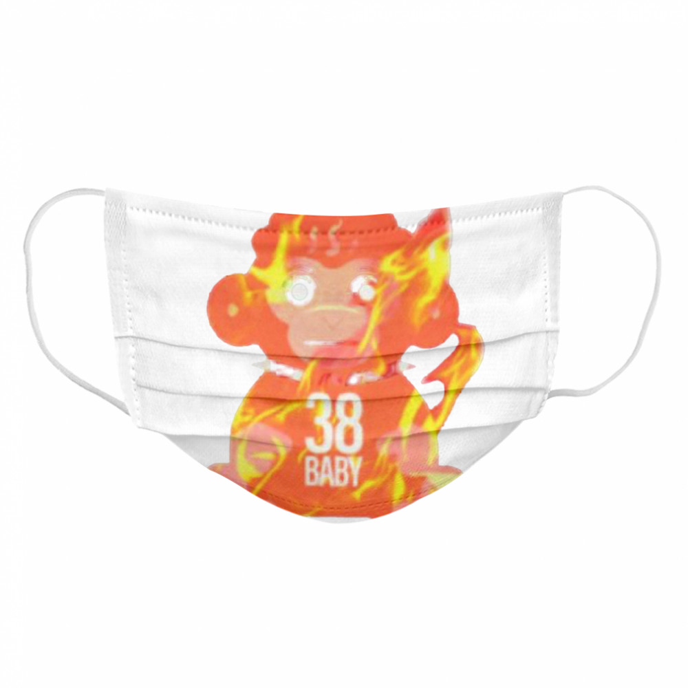 Burning Monkey Doll Never Broke Again 38 Baby  Cloth Face Mask