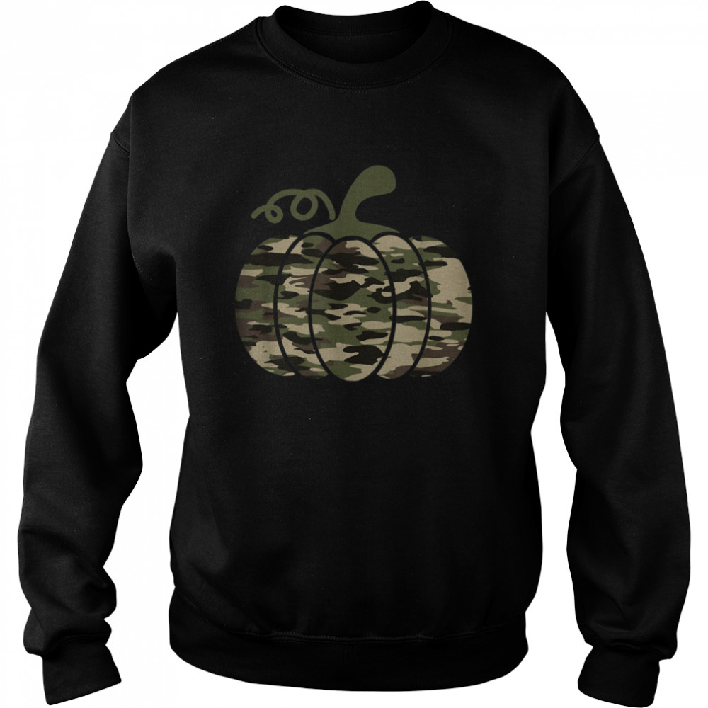 Camo Pumpkin Military Tactical Halloween costume Lazy easy  Unisex Sweatshirt