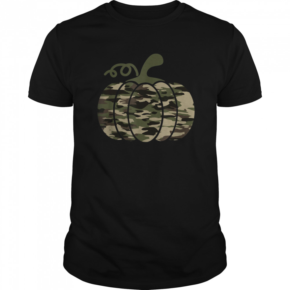 Camo Pumpkin Military Tactical Halloween costume Lazy easy  Classic Men's T-shirt