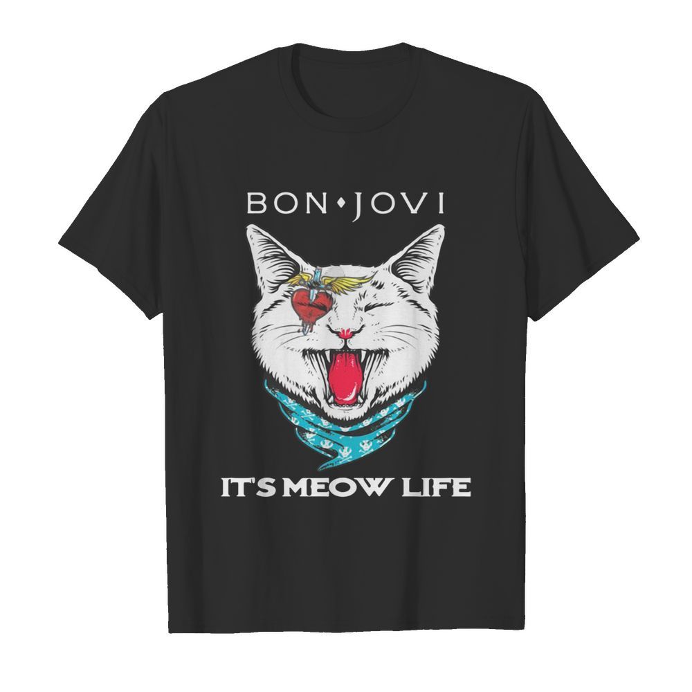 Cat Bon Jovi It’s Meow Life shirt