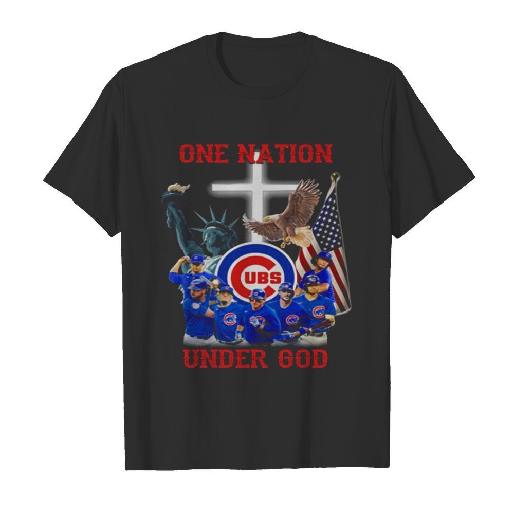 Chicago Cubs Baseball One Nation Under God shirt