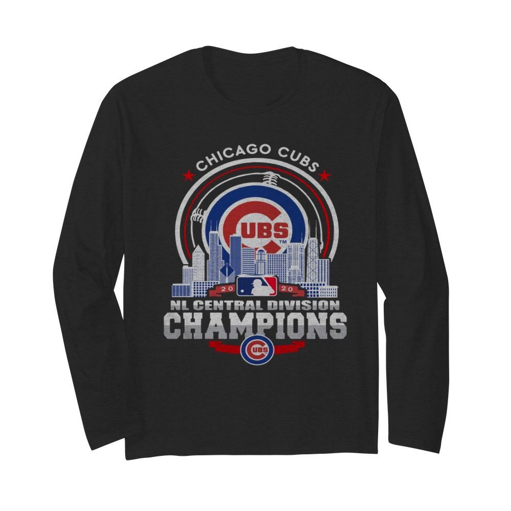 Chicago Cubs Nl Central Division Champions 2020  Long Sleeved T-shirt 