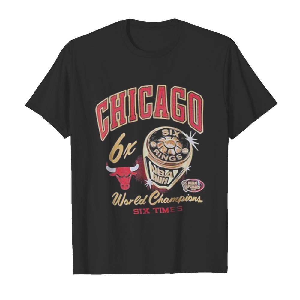 Chicago bulls 6x world champions six times shirt