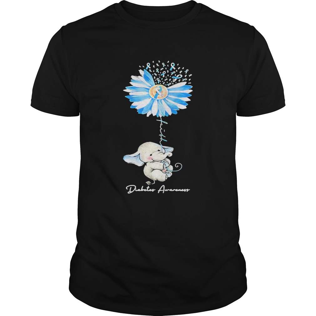 Cute Elephant Diabetes Awareness shirt