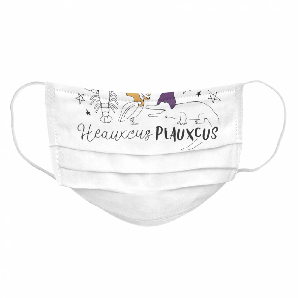 Cute Heauxcus Peauxcus Cajun French  Cloth Face Mask