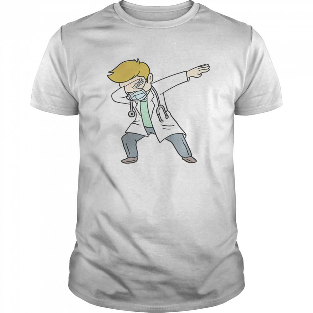 Dabbing Doctor Doctoral Degree Doctorate  Classic Men's T-shirt