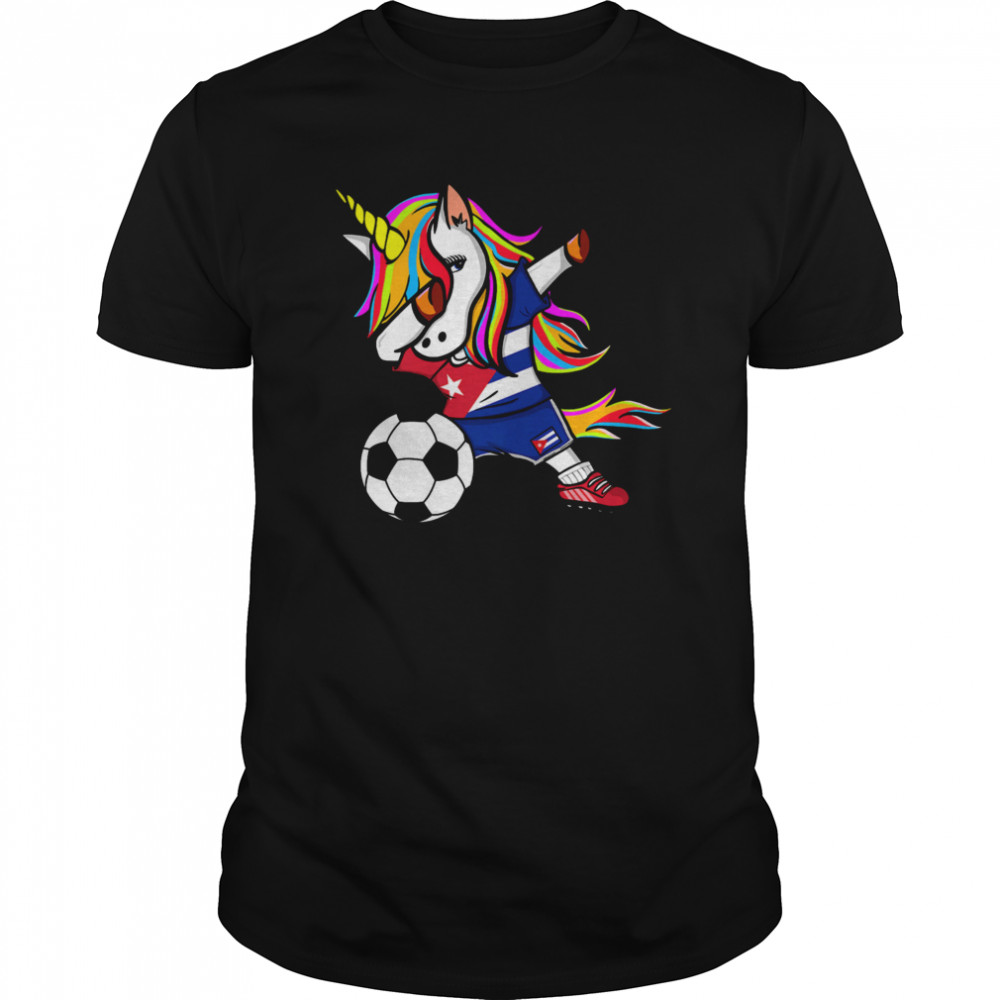 Dabbing Unicorn Cuba Football shirt