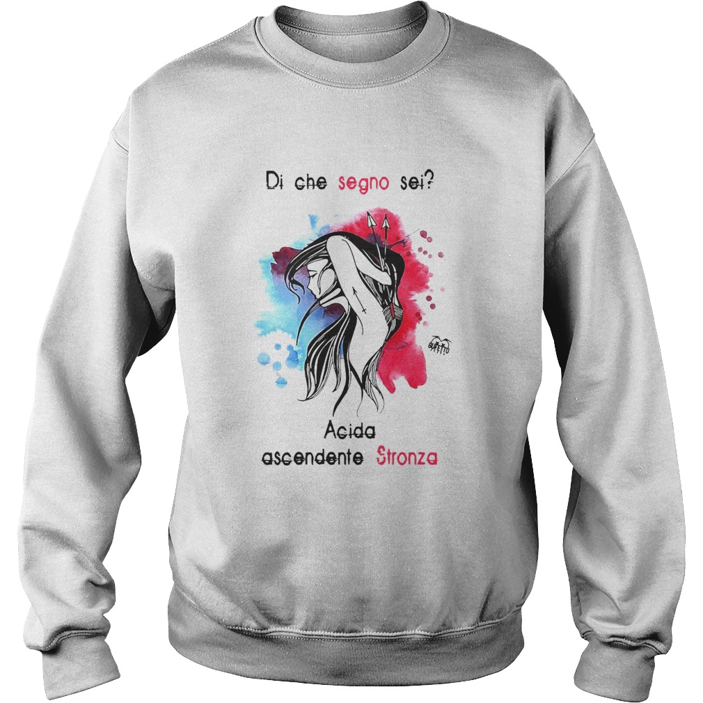 Di Che Segno Sei Acida Ascendente Stronza  Sweatshirt