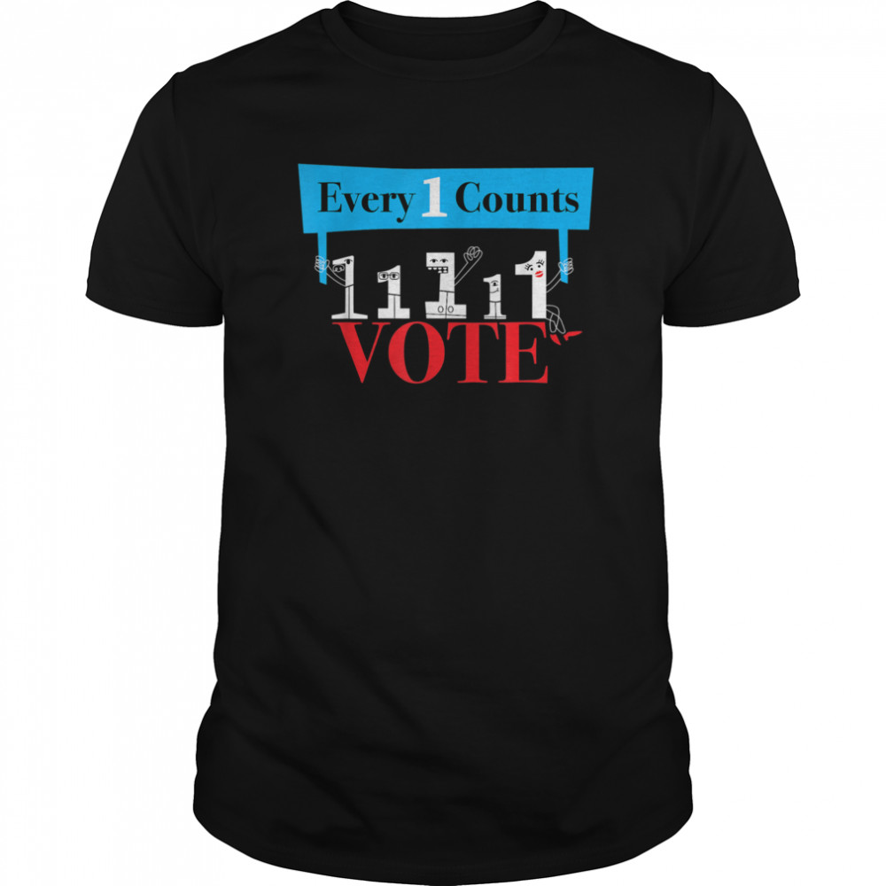 Everyone Counts So Vote  Political  Classic Men's T-shirt