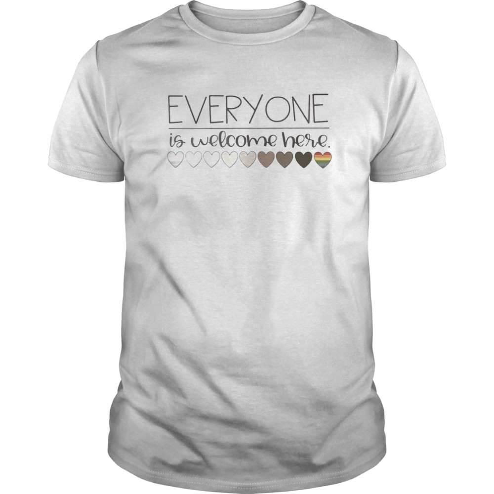 Everyone is welcome here LGBT  Classic Men's T-shirt