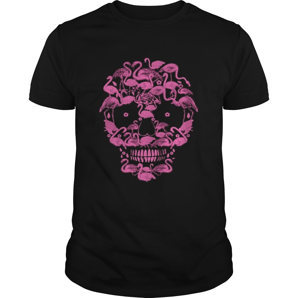 Flamingos Skull Halloween shirt