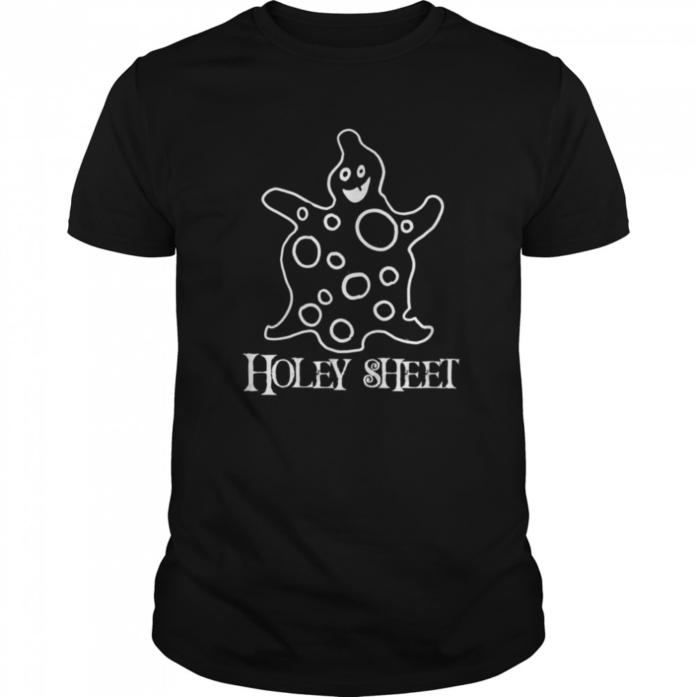 Ghost Halloween Ghost full of Holes Design  Classic Men's T-shirt