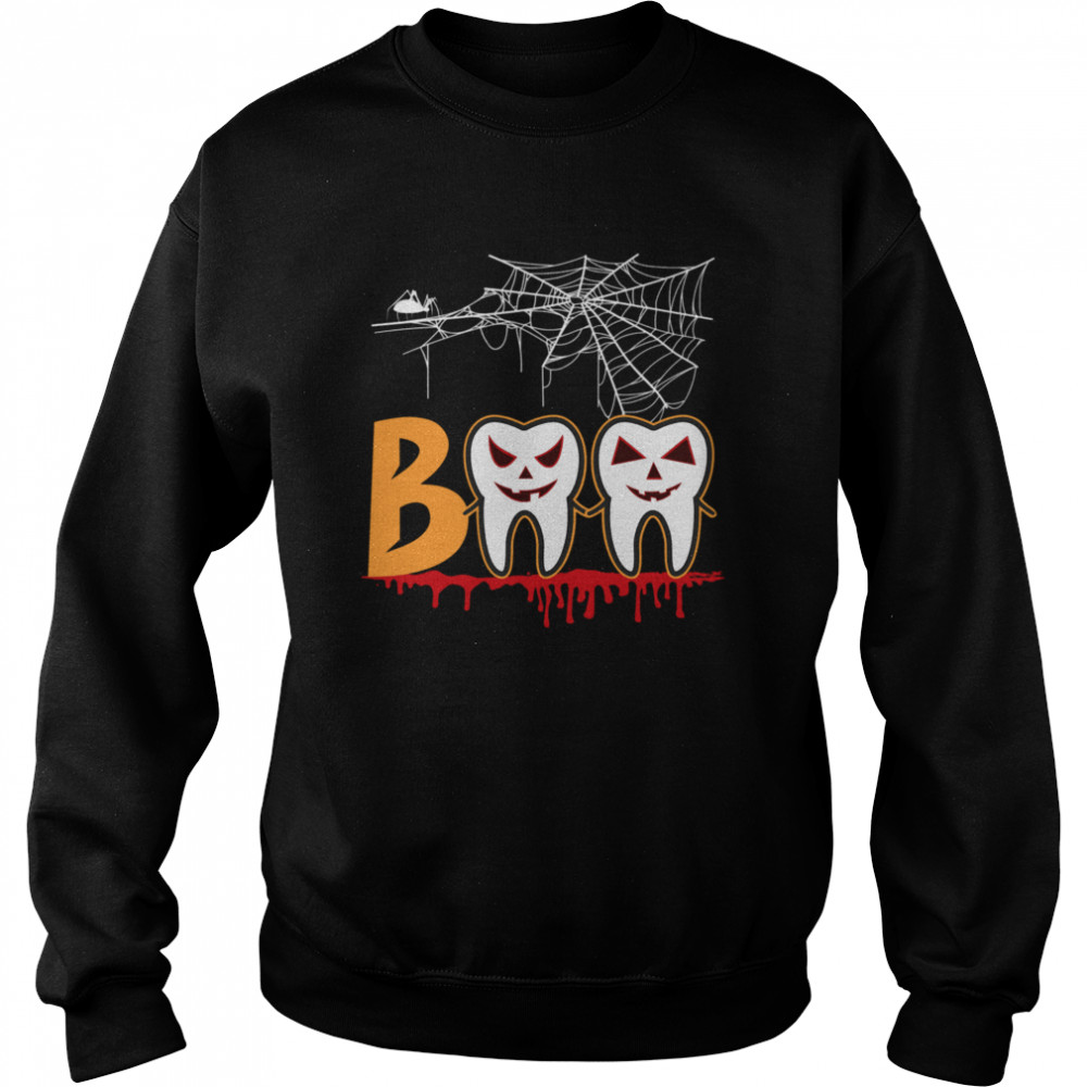 Halloween Boo Dentist Pumpkin Costume Dental Assistant Gift  Unisex Sweatshirt