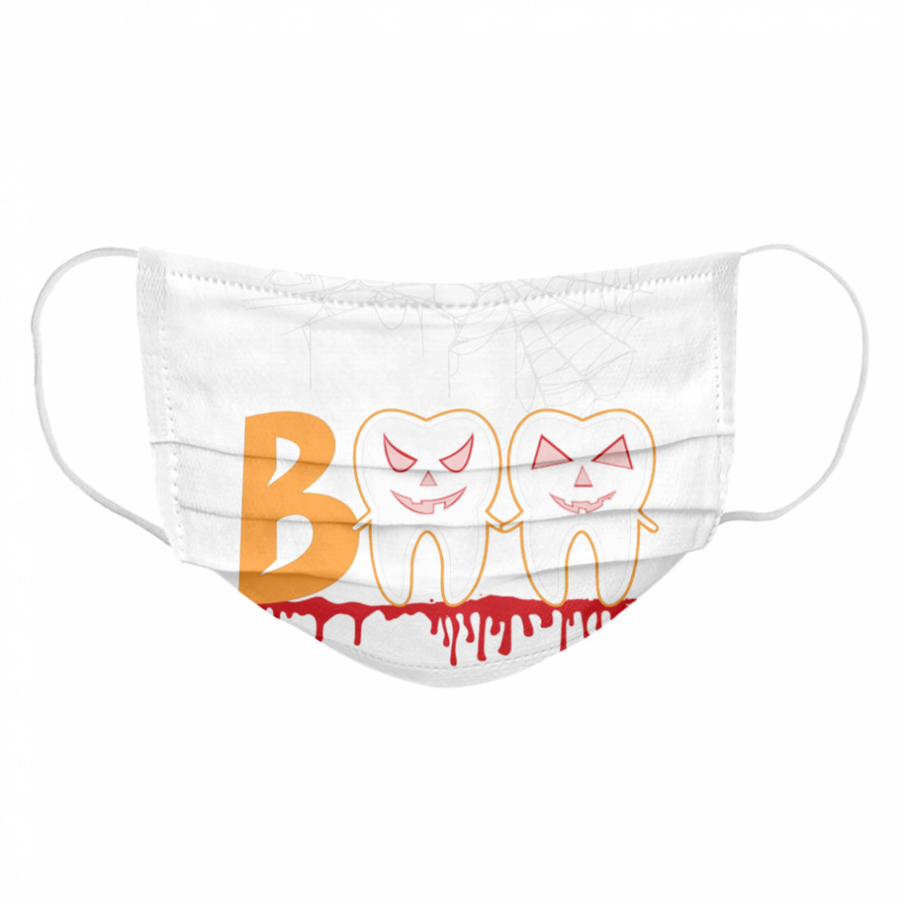 Halloween Boo Dentist Pumpkin Costume Dental Assistant Gift  Cloth Face Mask