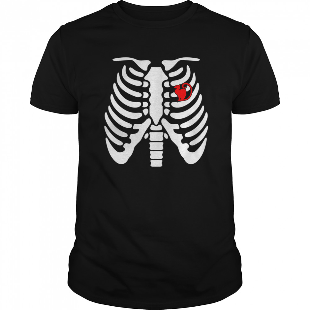 Halloween Day Skeleton Cat shirt