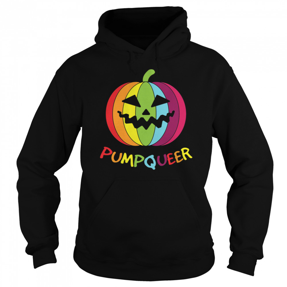 Halloween LGBT Rainbow Pumpkin Apparel  Unisex Hoodie