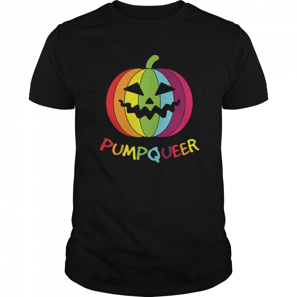 Halloween LGBT Rainbow Pumpkin Apparel  Classic Men's T-shirt