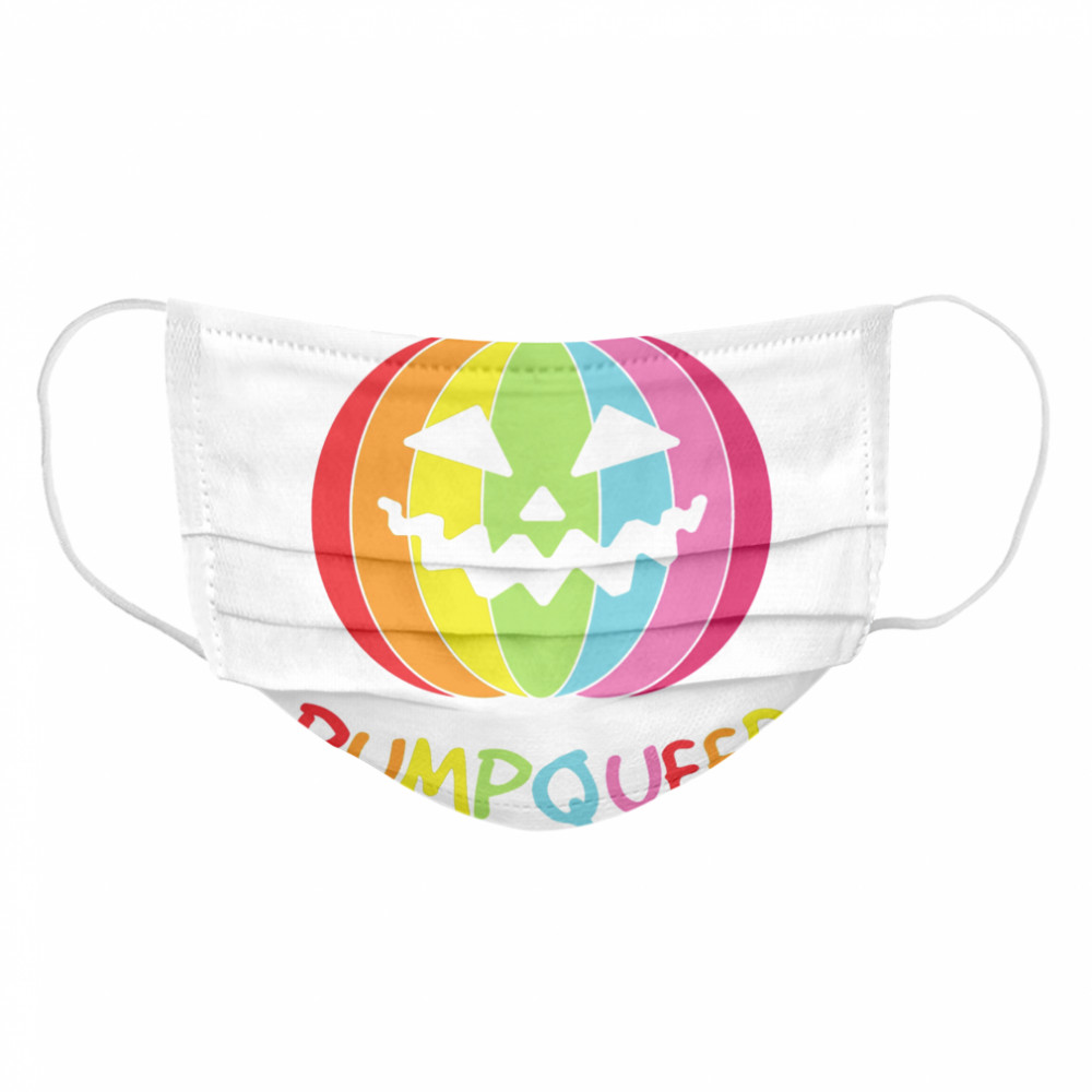 Halloween LGBT Rainbow Pumpkin Apparel  Cloth Face Mask