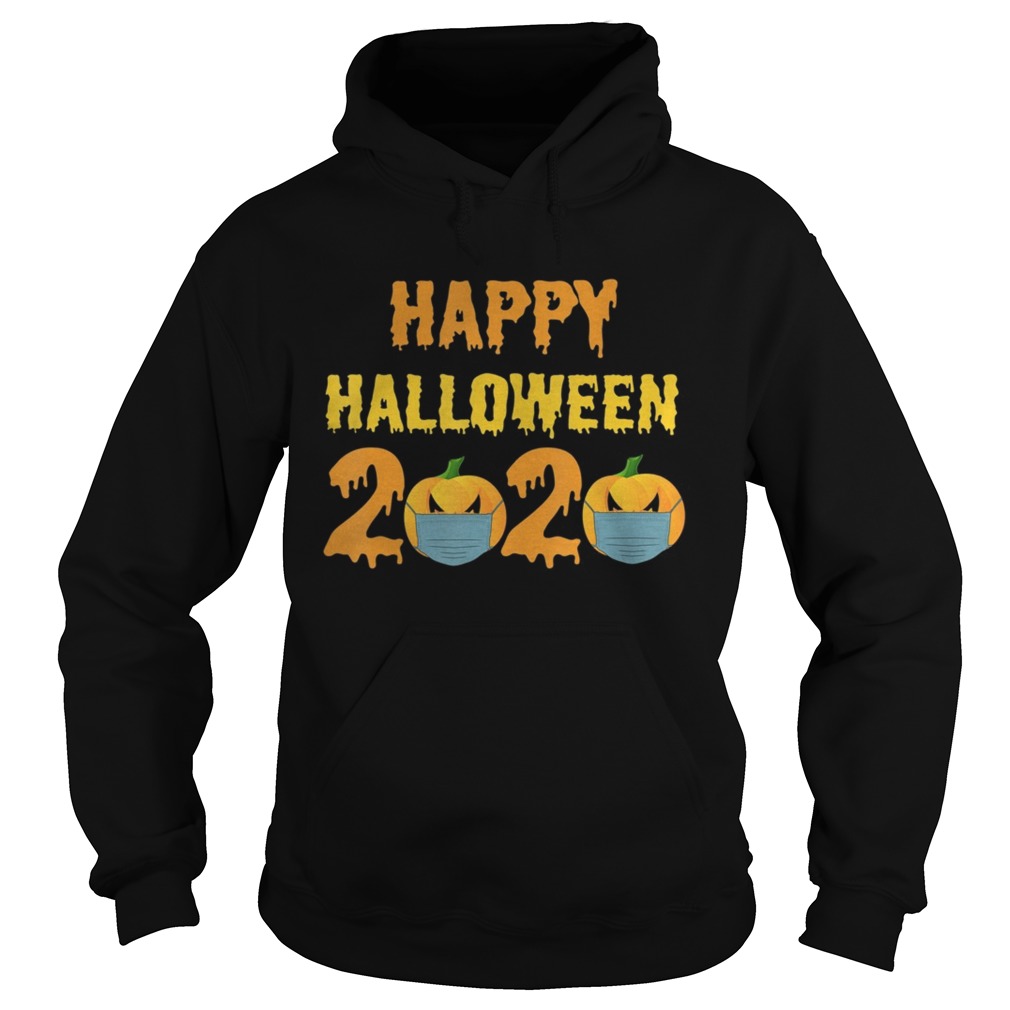 Halloween Party 2020 Pumpkin With Face Mask  Hoodie